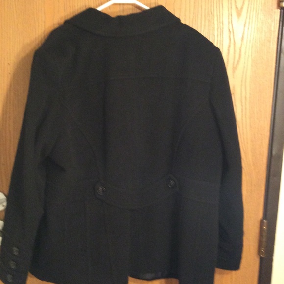 St. John’s bay women’s black coat 3x - Picture 3 of 3